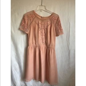 Blush Pink Dress // KIMCHIBLUE // URBAN OUTFITTERS